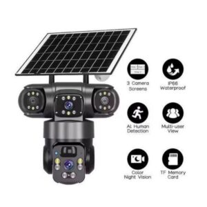 Three lens PTZ solar camera Ubox